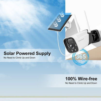 2k Outdoor Battery Powered WIFI Security Camera with Solar Panel Kit | CB11-TZ