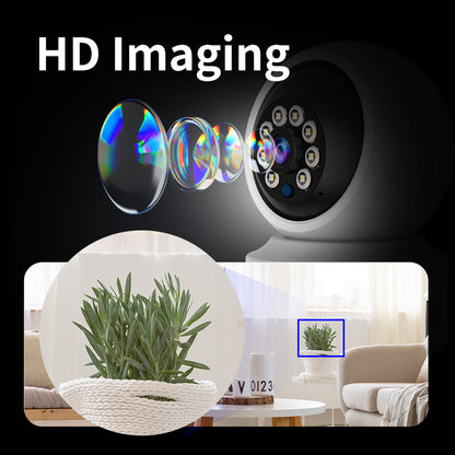 Indoor WiFi Security Camera with Color Night Vision, 720P HD, AI Motion Detection, 360°View Pan/Tilt, Two-Way Audio, Cloud Storage l C993