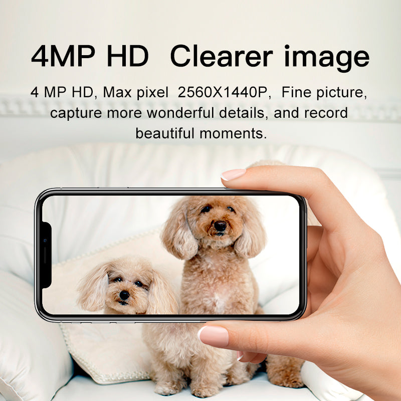 4MP HD 5G Dual Band WiFi Camera Indoor for Home Security with AI Detection, Pan/Tilt, Smoke Sound Detection, Two-way Talk, TF&Cloud Storage l CS49Q