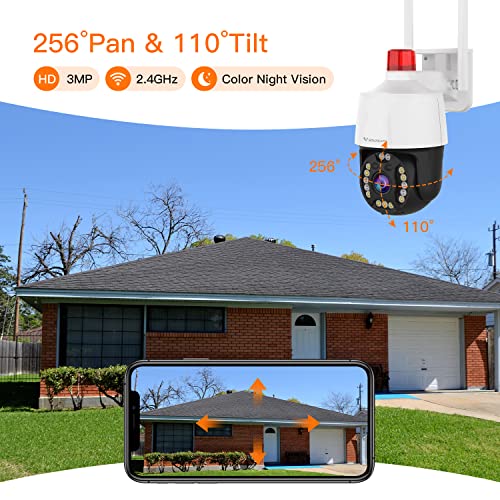 3MP PTZ WiFi Security Camera Outdoor| CS668 - VStarcam