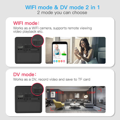 2MP HD Mini Camera Wireless Hidden Cam for Home /Office /Pet | CB73