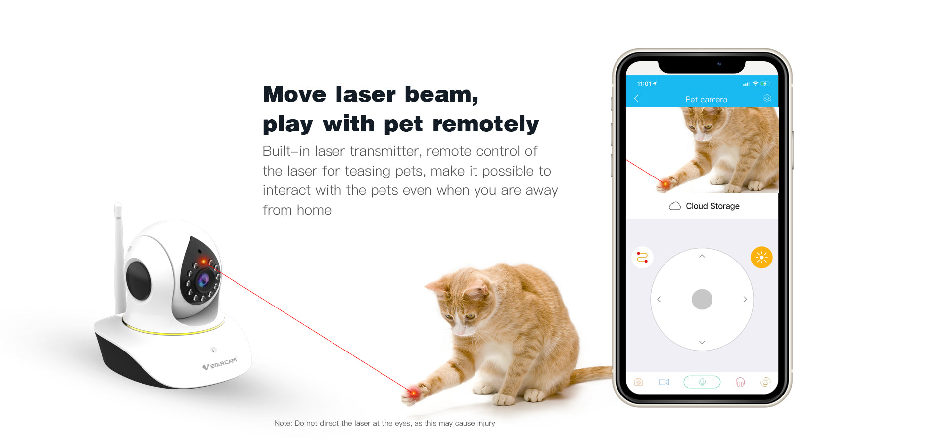 Pet camera hotsell with laser